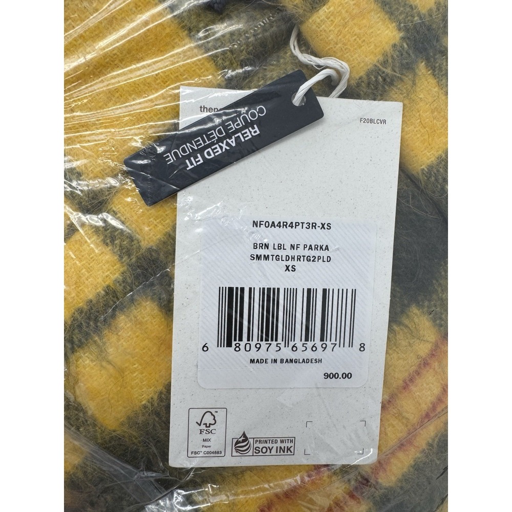 TNF The North Face Brown Label‎ Heritage Plaid Down Parka XS - Picture 6 of 6